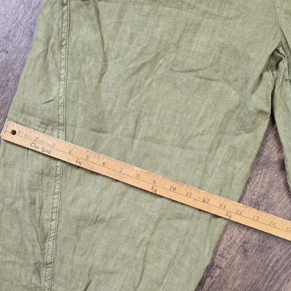 Free People Sage Green Casual Trousers - Picture 3 of 5